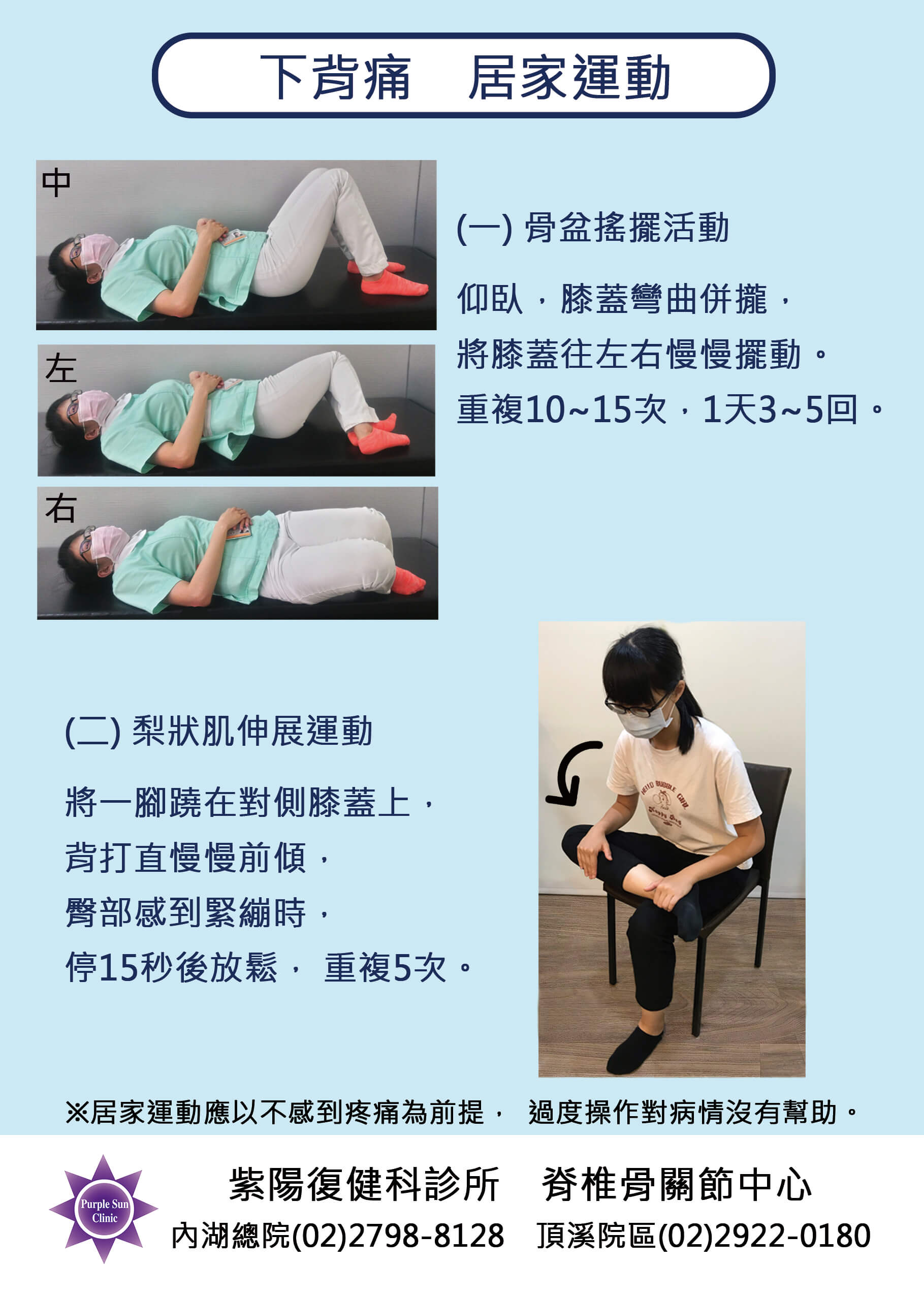 下背痛 坐骨神經痛 椎間盤突出 紫陽復健科診所